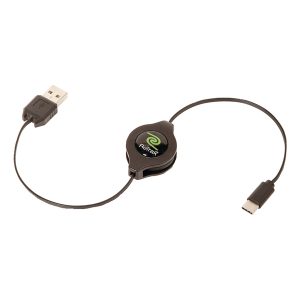 ReTrak ETESUCAM Retractable USB-C to USB-A Cable
