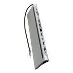 HELIX ETHHUBDH2 12-in-1 USB-C 100-Watt PD Docking Hub with Dual 4K HDMI