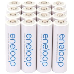 Panasonic BK-3MCCA16BA eneloop Rechargeable Batteries, AA (16 Pack)