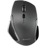 Verbatim 98621 Cordless Blue-LED Deluxe Notebook Mouse, Ergonomic, 6 Buttons, 2.4 GHz (Graphite)