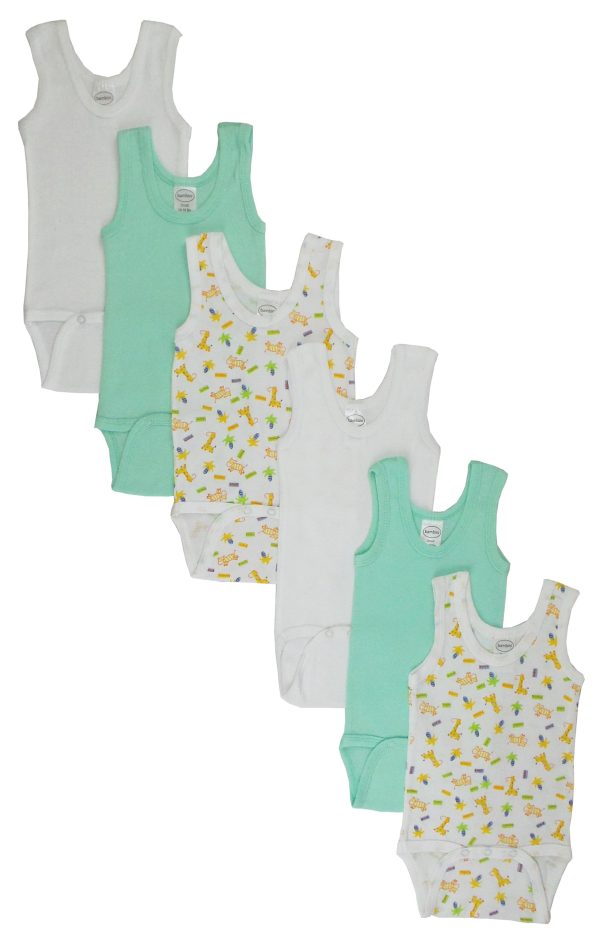 Boys Printed Tank Top 6 Pack Cs_109_109nb