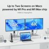 Plugable 16-in-1 Thunderbolt 4 Dock with 100W Charging, 4K Quad Monitor Setup for Thunderbolt 4 Windows Laptops - Image 4