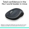 Logitech M185 Wireless Mouse, 2.4GHz with USB Mini Receiver, 1000 DPI Optical Tracking, Swift Grey - Image 2