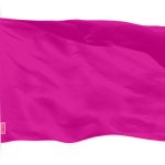 G128 Solid Pink Color Flag | 2.5x4 Ft | LiteWeave Pro Series Printed 150D Polyester | Indoor/Outdoor, Vibrant Colors, Brass Grommets, Thicker and More Durable Than 100D 75D Polyester