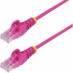 StarTech.com 5ft Pink Slim CAT6 Ethernet Cable, Slim Snagless RJ45, UTP, LSZH, 28AWG Bare Copper, Slim Network Patch Cord, Fluke Tested