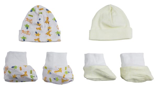 Caps, Booties - 4 Pc Set  Cs_0028