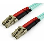 StarTech.com 15m (50ft) LC/UPC to LC/UPC OM4 Multimode Fiber Optic Cable, 50/125µm, 100G, Low Insertion Loss, LSZH Fiber Jumper Cord