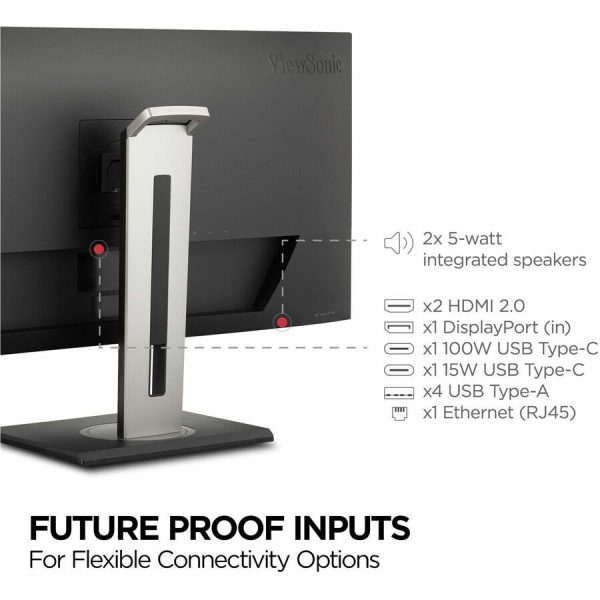 ViewSonic VG3456A 34 Inch 21:9 UltraWide QHD 1440p IPS Monitor with Ergonomic Design, 100W USB C, Docking Built-In, Gigabit Ethernet RJ54 for Home and Office - Image 10
