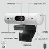 Logitech Brio 500 Full HD webcam, auto framing, noise-reducing mics, privacy shutter, streaming & video calling, Off-white - Image 7