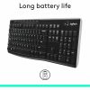Logitech K270 Wireless Keyboard for Windows, 2.4 GHz Wireless, Full-Size, Number Pad, Black - Image 3