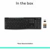 Logitech K270 Wireless Keyboard for Windows, 2.4 GHz Wireless, Full-Size, Number Pad, Black - Image 10