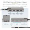 StarTech.com USB-C Triple-Monitor Multiport Adapter, HDMI & DisplayPort, 3x 10Gbps USB Hub, PD Pass-Through, GbE, Travel Docking Station - Image 3