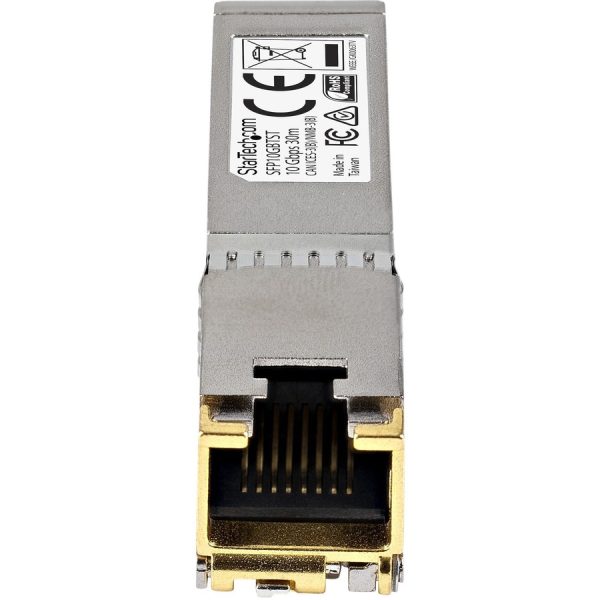 StarTech.com Cisco GLC-T Compatible SFP Module - 1000BASE-T - 1GE Gigabit Ethernet SFP SFP to RJ45 Cat6/Cat5e Transceiver - 100m - Image 2