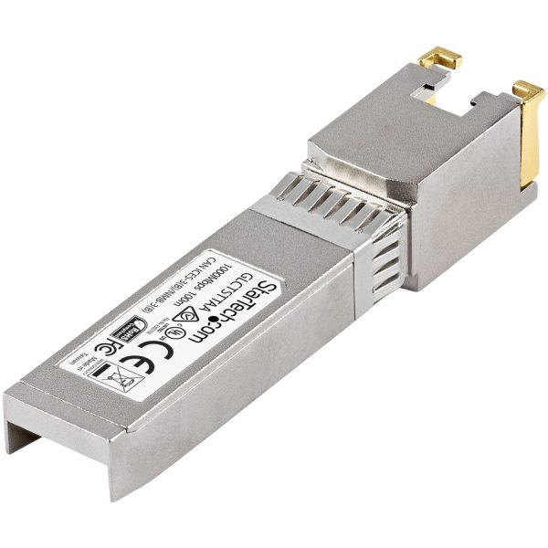 StarTech.com Cisco GLC-T Compatible SFP Module - 1000BASE-T - 1GE Gigabit Ethernet SFP SFP to RJ45 Cat6/Cat5e Transceiver - 100m - Image 3