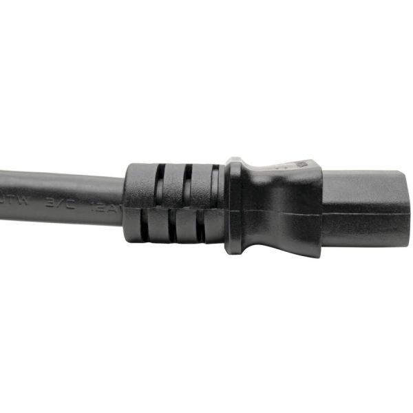 Eaton Tripp Lite Series C20 to C13 Power Cord for Computer - Heavy-Duty, 15A, 100-250V, 14 AWG, 7 ft. (2.13 m), Black - Image 4