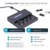 StarTech.com Standalone 1 to 7 USB Thumb Drive Duplicator/Eraser, Multiple USB Flash Drive Copier/Cloner, Sector-by-Sector Copy, Sanitizer - Image 5