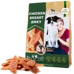 Chicken Jerky Dog Treats & All Natural and Organic Healthy Snacks for Large & Small Dogs   Grain Free and High Protein   Human Grade Pet Chews (300 Gram)