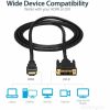 StarTech.com HDMI to DVI Cable - 6 ft / 2m - HDMI to DVI-D Cable - HDMI Monitor Cable - HDMI to DVI Adapter Cable - Image 3