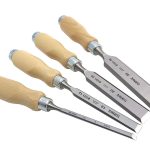 Bevel Edge Chisel Set with Wooden Handles Set of 4 pcs