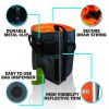 Dog Treat Pouch. Belt Clip or Shoulder Carry Dog Treat Training Bag. Durable Hi Vis Interior Dog Treat Bag with Integrated Poop Bag Dispenser and Secure Pouch Closure (Orange) - Image 2