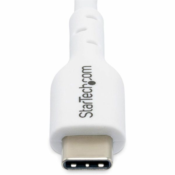 StarTech.com 10ft (3m) White USB-C Charging Cable, USB 2.0 Type-C Laptop Charger Cord, 60W Power Delivery, TPE Jacket, Data Transfer Cable - Image 4