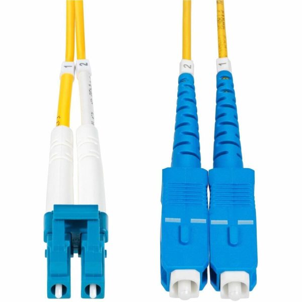 StarTech.com 1m (3.3ft) LC to SC (UPC) OS2 Single Mode Duplex Fiber Optic Cable, 9/125, 100G, Low Insertion Loss, LSZH Fiber Jumper Cord - Image 3