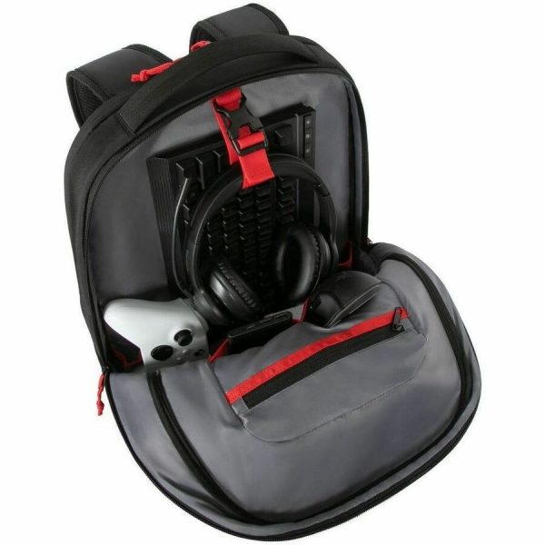 Targus Strike II TBB639GL Carrying Case (Backpack) for 17" to 18" Notebook - Black/Red - Image 2
