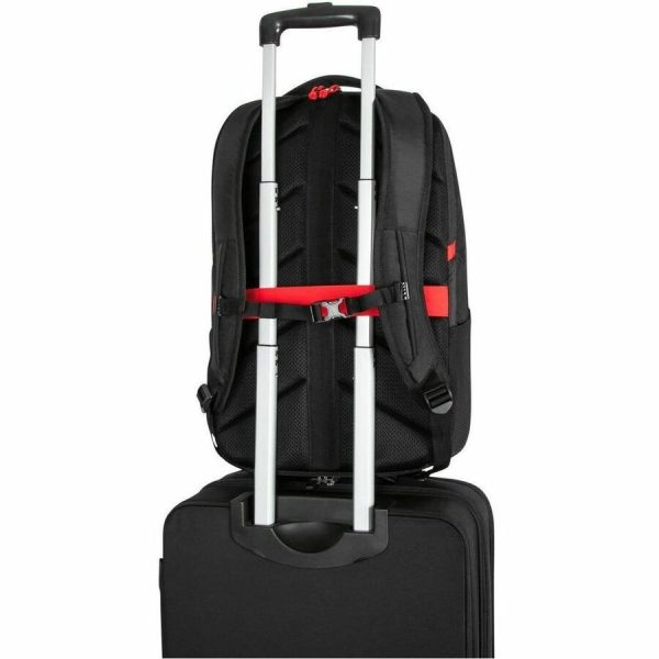 Targus Strike II TBB639GL Carrying Case (Backpack) for 17" to 18" Notebook - Black/Red - Image 3