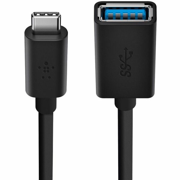 Belkin USB-C to USB-A Adapter - USB 3.0 Charger - 5 Gbps - Black - Image 3