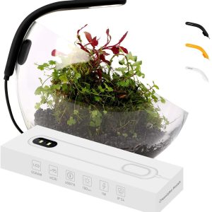 Fish Tank Light   Clip On Aquarium Light   Aquarium Light for Plants   LED Flexible Lamp for Freshwater Small Aquarium Light   PicoSoft White 5 Gallon