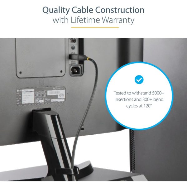 StarTech.com 13ft (4m) VESA Certified DisplayPort 1.4 Cable, 8K 60Hz HDR10, UHD 4K 120Hz Video, DP to DP Monitor Cord, DP 1.4 Cable, M/M - Image 7