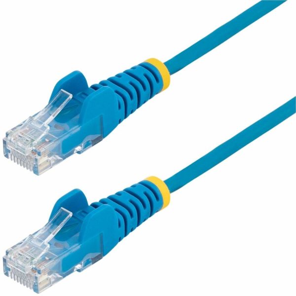 StarTech.com 10 ft CAT6 Cable - Slim CAT6 Patch Cord - Blue Snagless RJ45 Connectors - Gigabit Ethernet Cable - 28 AWG - LSZH (N6PAT10BLS)