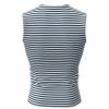 Genuine Striped Tank Top Sleeveless Shirt Dark Blue Cotton Original Telnyashka Тельняшка L - Image 4