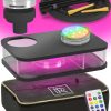 M. ROSENFELD Black Hookah Set   Premium Portable Hookah Set With Everything And Bag For Travel Flat Hookah Box Hookah Set With Charcoal Holder & Coal Cover  Travel Hookah Set With Everything