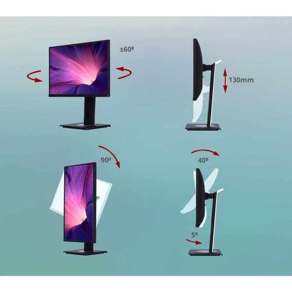 ViewSonic VG2755-2K 27 Inch IPS 1440p Monitor with USB C, HDMI, DisplayPort and 40 Degree Tilt Ergonomics for Home and Office - Image 8