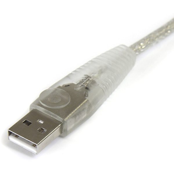 StarTech.com - Transparent USB 2.0 cable - 4 pin USB Type A (M) - 4 pin USB Type B (M) - ( USB / Hi-Speed USB ) - 10 ft - Image 2