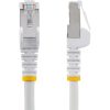 StarTech.com 25ft CAT6a Ethernet Cable, White Low Smoke Zero Halogen (LSZH) 10 GbE 100W PoE S/FTP Snagless RJ-45 Network Patch Cord - Image 2