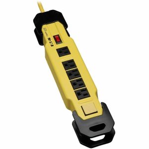 Eaton Tripp Lite Series Power It! 6-Outlet Safety Power Strip, 9 ft. (2.74 m) Cord & Clip, Hang Holes, Safety Covers, GFCI Plug