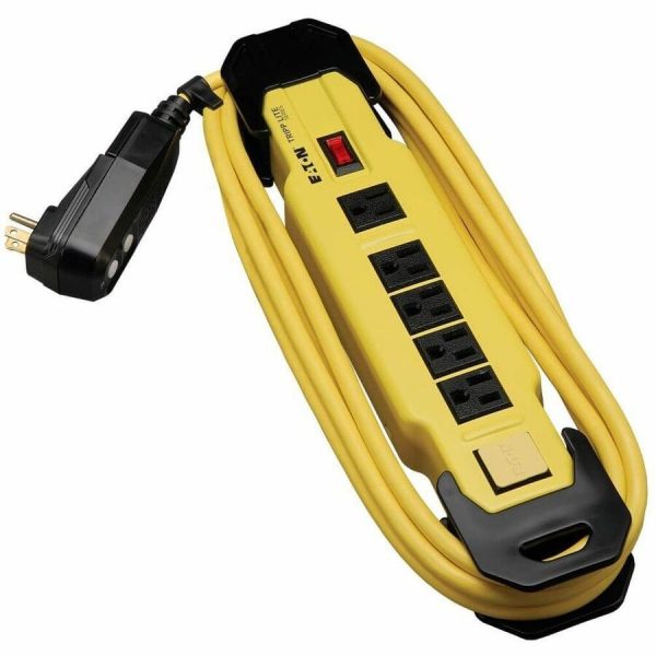 Eaton Tripp Lite Series Power It! 6-Outlet Safety Power Strip, 9 ft. (2.74 m) Cord & Clip, Hang Holes, Safety Covers, GFCI Plug - Image 2