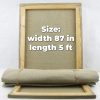 Art Natural Linen Canvas Roll 87  Wide X 10 ft   Plain Unprimed Canvas Fabric for Painting   Raw Linen Canvas Rolled - Image 2