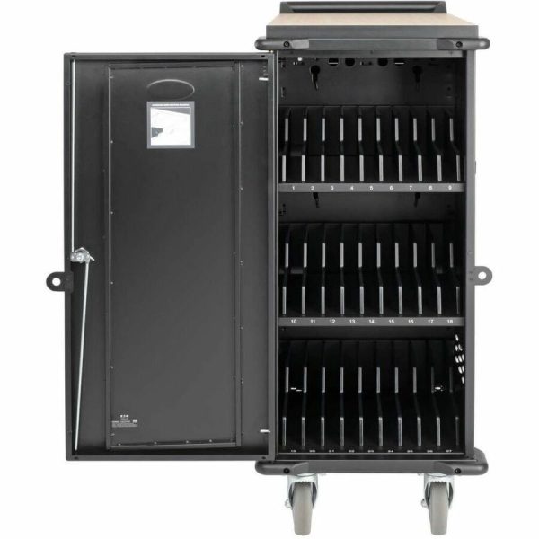 Eaton Tripp Lite Series 27-Device AC Charging Cart for Laptops and Chromebooks - 120V, NEMA 5-15P, 10 ft. (3.05 m) Cord, Black - Image 4