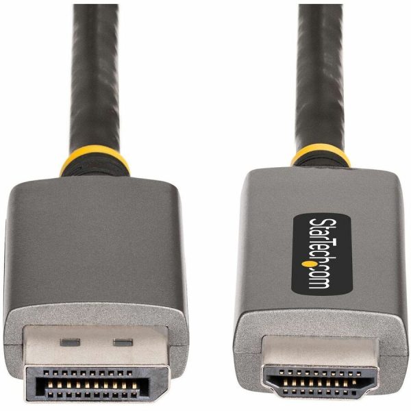 StarTech.com 6ft (2m) DisplayPort to HDMI Adapter Cable, 8K 60Hz, 4K 144Hz, HDR10, DP 1.4 to HDMI 2.1 Active Video Converter - Image 5