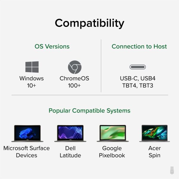 Plugable USB C Docking Station Dual Monitor 2 HDMI Ports, Power Delivery Dock, Dual 4K Monitor - Image 3