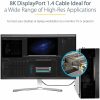 StarTech.com 10ft (3m) VESA Certified DisplayPort 1.4 Cable, 8K 60Hz HDR10, UHD 4K 120Hz Video, DP to DP Monitor Cord, DP 1.4 Cable, M/M - Image 5
