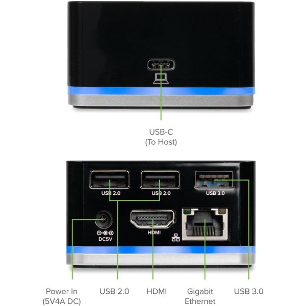 Plugable USB C Cube - Mini Docking Station, Compatible with Thunderbolt 3 Ports and Specific USB-C Systems - Image 2