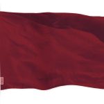 G128 Solid Burgundy Color Flag | 3x5 feet | Printed 150D, Indoor/Outdoor, Vibrant Colors, Brass Grommets, Quality Polyester, Much Thicker More Durable Than 100D 75D Polyester
