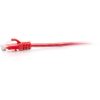 C2G 1ft Cat6a Snagless Unshielded (UTP) Slim Ethernet Patch Cable - Red - Image 2