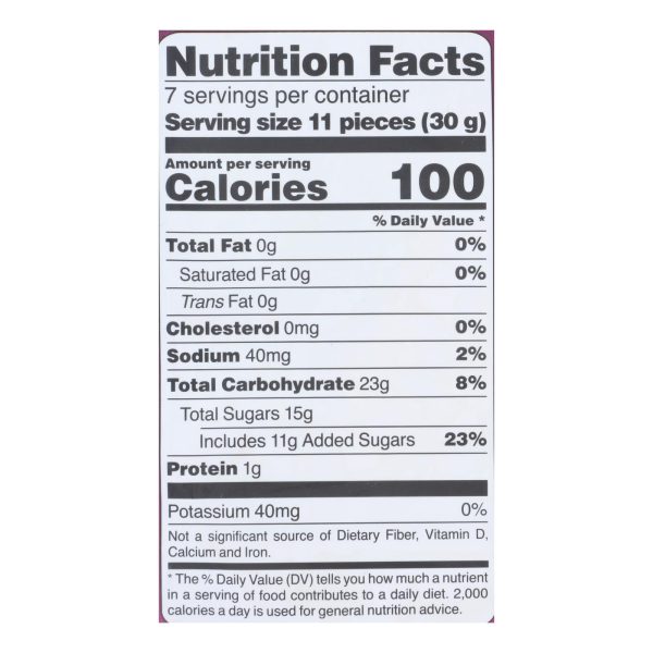 Panda Licorice - Licorice Raspberry Chews - Case of 8-7 OZ