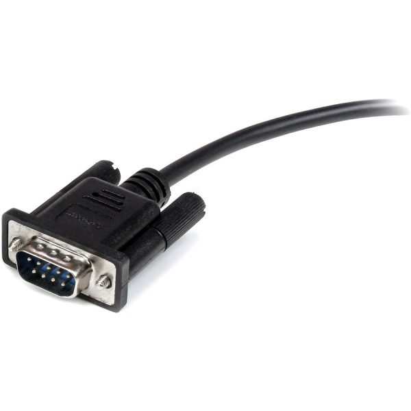 StarTech.com 2m Black Straight Through DB9 RS232 Serial Cable - M/F - Image 3