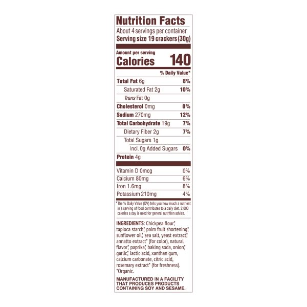 Mary's Gone Crackers - Crckrs Plnt Bsd Ched - Case of 6-4.25 OZ - Image 3